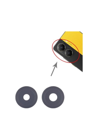 Xiaomi Uyumlu Poco X7 Pro Kamera Lensi Cam 2412dpc0ag, 2412dpc0aı