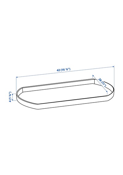 Ikea Snurrad Buzdolabı Için Dönen Tabla Şeffaf