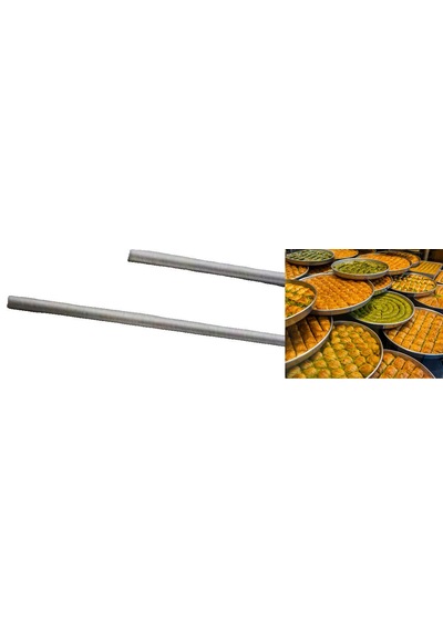 Metal Oklava Alüminyum İkili Set 40 Cm Ve 70 Cm Ebatlarında 19mm Kalınlığında