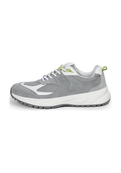 Jaumı Grey Gri Beyaz Sneaker Erkek Süet Ayakkabı 001