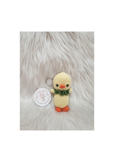 Amigurumi Örgü Oyuncak Civciv Anahtarlik Çok Renkli