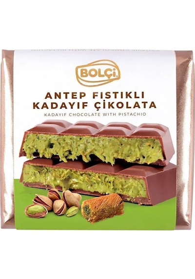 Bolçi Fıstıklı Kadayıf Dolgulu Sütlü Dubai Çikolatası 2 x 100 G