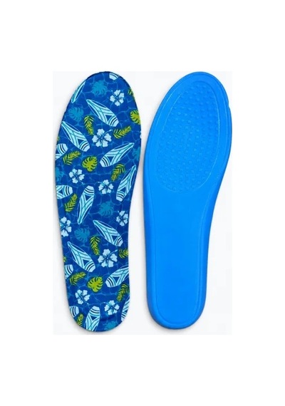 Black Flex Tropical Memory Foam Darbe Emici Digital Baskılı Hafızalı İç Tabanlık 36-45