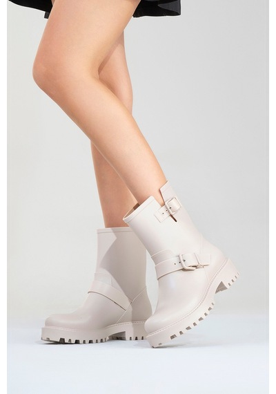 Luvishoes Luvi Shoes Zone Bej Kadın Yağmur Botu Bej