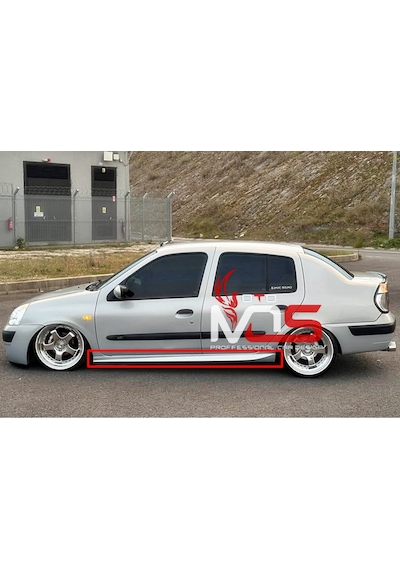 Renault Clio 2 Aero Marşpiyel Sağ Sol Takım Fiberglass Boyasız