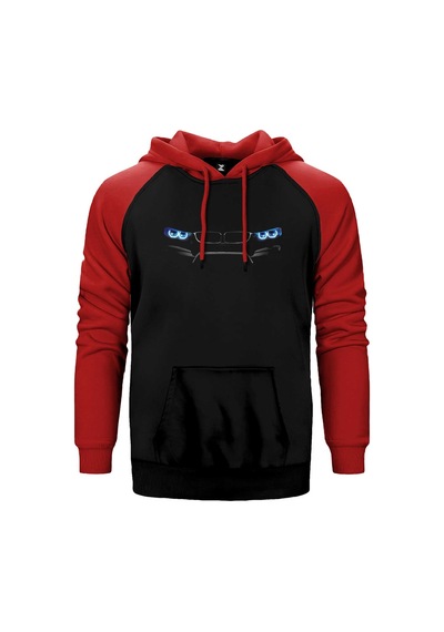Bmw M4 Series Blue Kırmızı Renk Reglan Kol Kapşonlu Sweatshirt Kırmızı