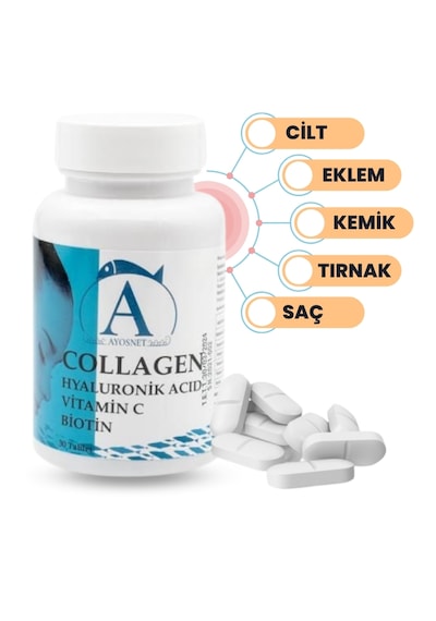 Ayos Life Tip1-Tip3 1700 Mg Hidrolize Kolajen 60 Tablet