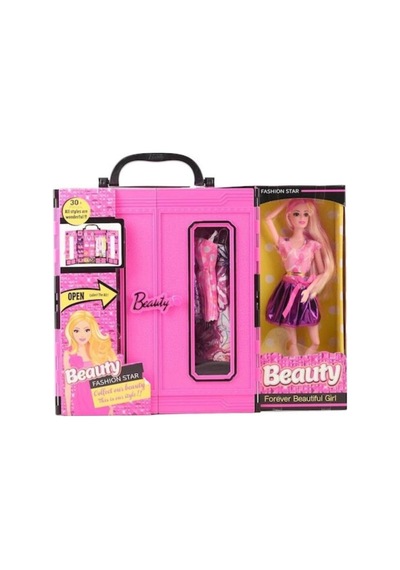 Oyuncak Barbie Bebekli Gardrop