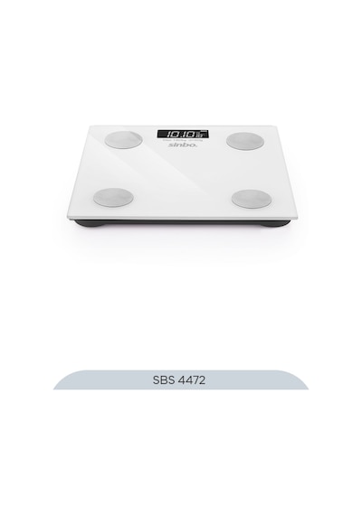 Sinbo SBS-4472 Bluetooth Dijital Yağ Su Kas Vücut Kitle Endeksi Kilo Ölçer Tartı Baskül