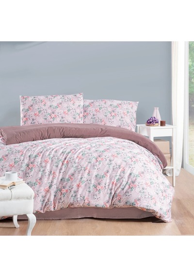 Aryıldız Home Exclusive Saten Nevresim Çift Kişilik Lara Çok Renkli