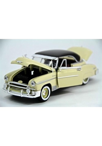 1950 Chevrolet Bel Air 1 24 Ölçek Diecast Krem