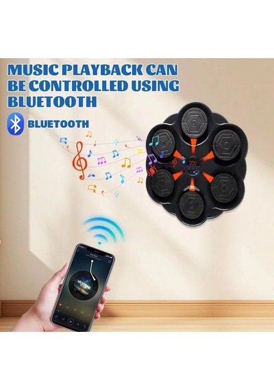 Just Cheap Store Duvar Boks Makinesi Müzikli Bluetooth Hoparlör Özellikli Led Işıklı Ritimli 9 Mod Seviye Ayarlı Box