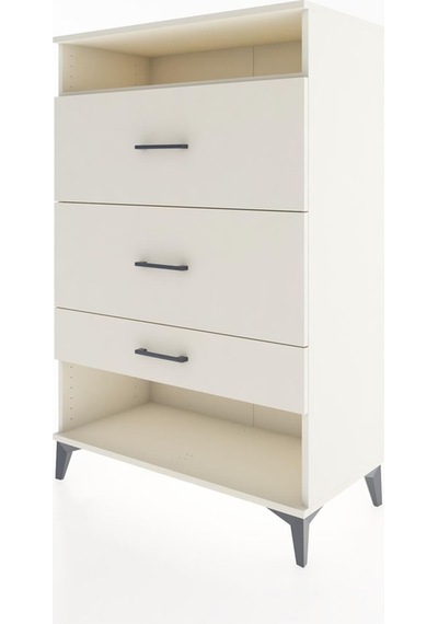 Hyperion Dolap Tek Raflı 3 Çekmeceli 88x44x134 Aytaşı-aytaşı Aytaşı