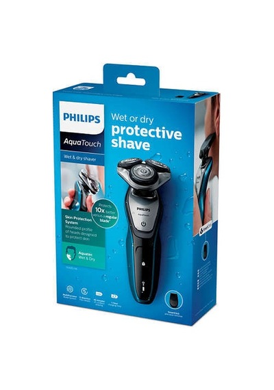 Philips Aquatouch Akülü Islak Ve Kuru Elektrikli Tıraş Makinesi Siyah/mavi S5420