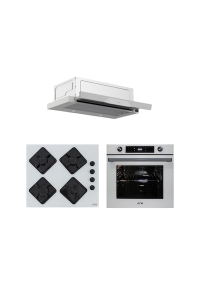 Afm Tech Ve Ferre Mirao Beyaz D037 + FM7701 + FM-BD2201 Ankastre Set