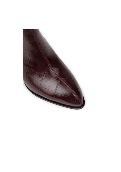 Deery Kadın Bordo Fermuarlı Bot - K0945zbrdc01 Bordo