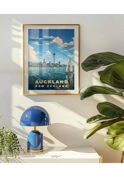 Çerçevesiz Poster Auckland Sanat Baskısı