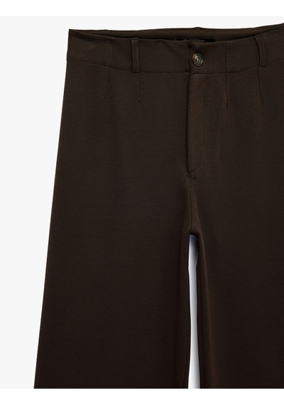 Koton Normal Bel Yan Cepli Düğmeli Straight Fit Kumaş Pantolon Kahverengi 7wak40027ek Kahve Koton Normal Bel Yan Cepli Düğmeli Straight Fit Kumaş Pantolon Kahverengi 7wak40027ek Kahve