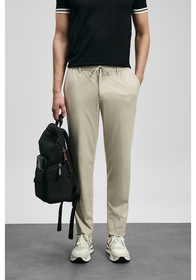 Lufian Calep Smart Erkek Chino Pantolon Slim Fit Bej Bej 111190357100550