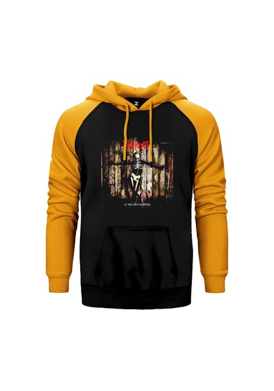 Slipknot 5 The Gray Chapter Gri Renk Reglan Kol Sweatshirt / Hoodie