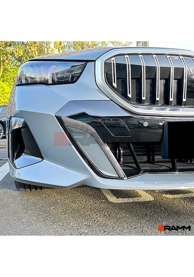 Bmw G60 G61 İ5 M Sport 2024+ Ön Tampon Bıçağı Sağ-sol Parlak Karbon
