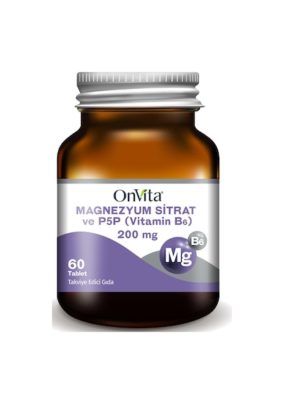 Onvita Magnezyum Sitrat ve P5p 60 Tablet