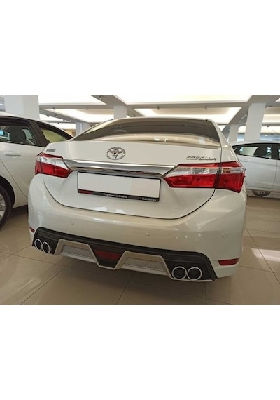Shopigon Toyota Corolla 2012-2018 Difüzör 4 Egzoz Siyah/silver