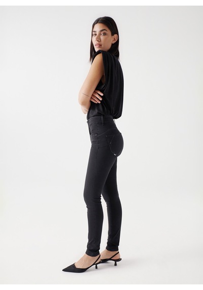 Salsa Jeans Siyah Kadın Slim Skinny Fit Denim Pantolon 21007051