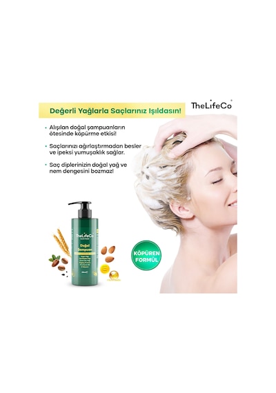 Thelifeco Hairfood Değerli Yağlar Serisi Doğal Şampuan 250 ML
