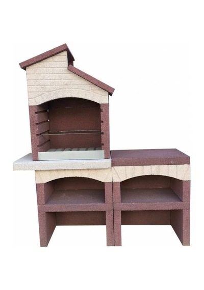 Mangal Barbekü 70 Lik Masalı Kırmızı Beyaz Model