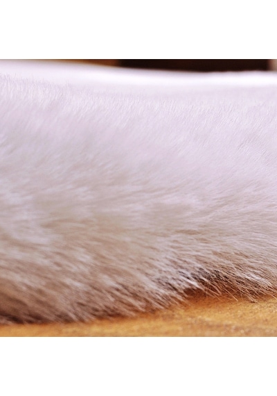 Yıkanabilir Kaymaz Taban Post Peluş Çocuk Halısı Beyaz
