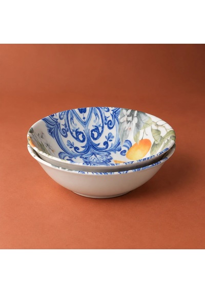 Güral 2 Parça Portakal Detaylı 23 Cm Salata Kasesi 55501 Diğer