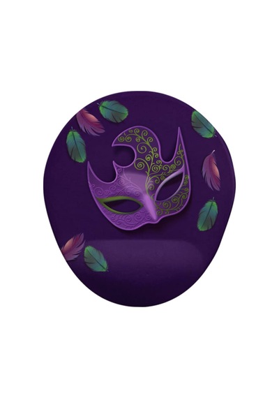 Mask Oval Bilekli Destekli Mouse Pad Mousepad
