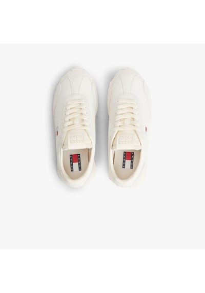 Tommy Hilfiger Retro Runner Archive Kadın Krem Spor Ayakkabı En0en03097