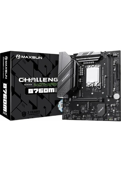 Maxsun Challenger B760m-n D5 V2 Ddr5 Hdmı Pcıe 4.0 1700p Matx
