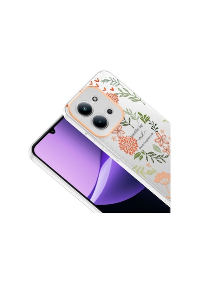 Redmi 15c Kılıf Kamera Korumalı Desenli Zore Klip Kapak - Beautiful -