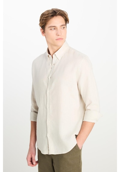 Lee Regular Fit Erkek Gömlek Beige Beige