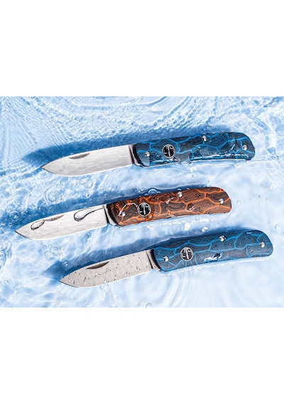 Böker Plus Tech Tool Orange Damast G10 Kamp Çakı Çok Renkli