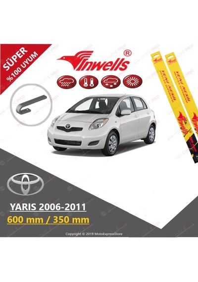 Toyota Uyumlu Yaris Silecek Takımı 2006-2010 İnwells Muz