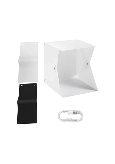 Oem Marka 5022 Led Küp Ürün Çekim Çadırı 20x20x20 Beyaz - Siyah