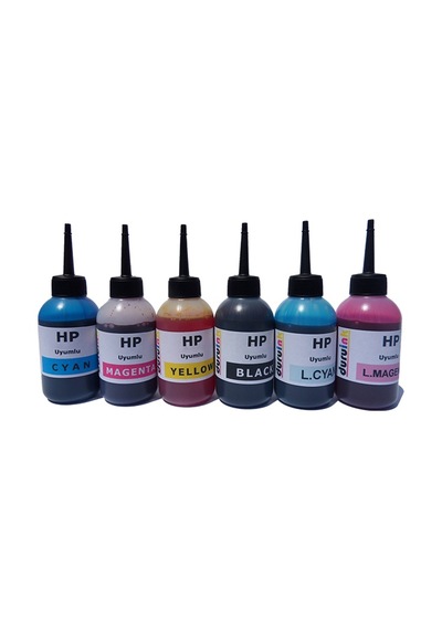 HP C7200 C7250 C7280 6X100 ML Uyumlu Mürekkep Seti Duruink 6 Renk