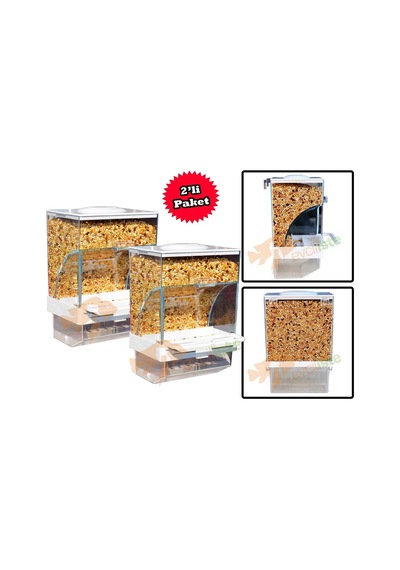 Garden Mix Kuşlar için Bölmeli Akıllı Yemlik 2adet