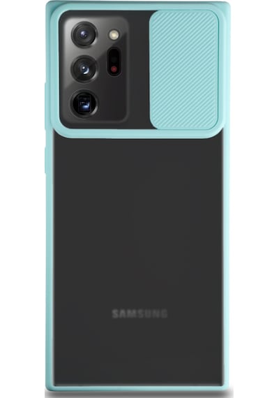 Samsung Galaxy Uyumlu Note 20 Ultra Kapak Lensi Açılır Kapanır Kamera Korumalı Silikon Kılıf