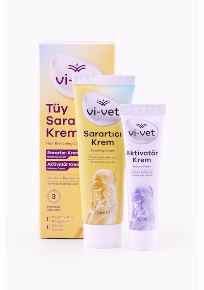 Vi-vet Tüy 70 Ml Sarartıcı Krem + 35 Ml Aktivator Krem