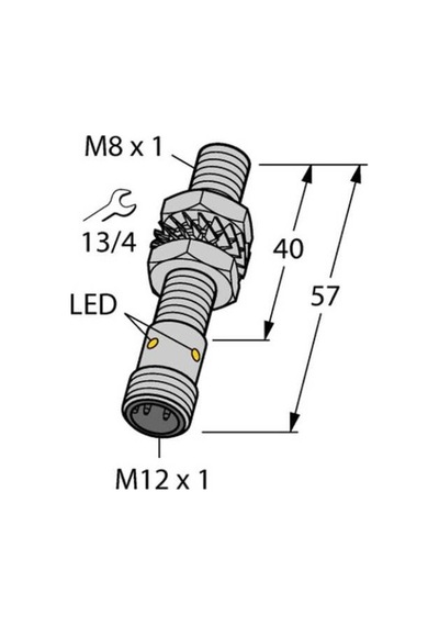 Turck 4602071 Bı2u-egt08-ap6x-h1341 Endüktif Sensör Artırılmış Anahtarlama Mesafesi İle