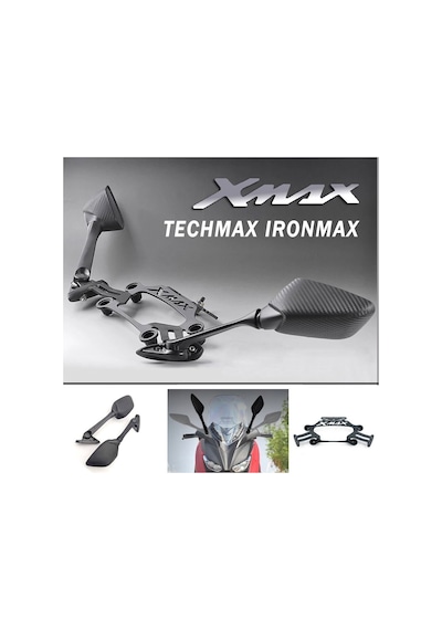 Yamaha Xmax 125/250/300 2018-2022 Katlanır R25 Ayna Bar Seti İthal