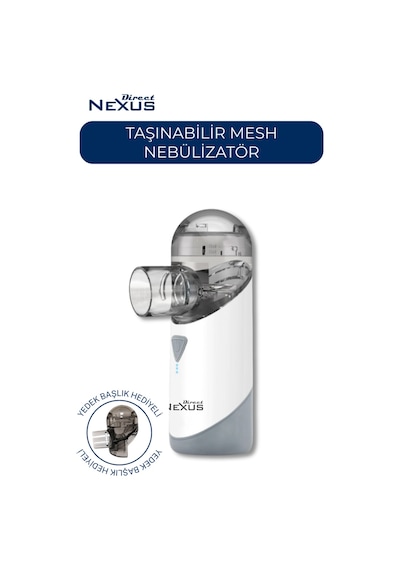 Direct Nexus Şarj Edilebilir Taşınabilir Mesh Nebülizatör (Yetişkin & Çocuk)