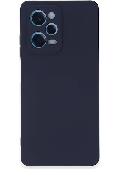 Cosmotex Newface Xiaomi Redmi Note 12 Pro 5g Kılıf Nano İçi Kadife Silikon - Lacivert
