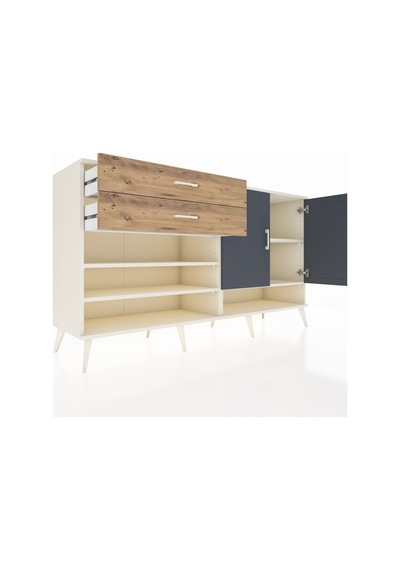 Hyperion Konsol 4 Raflı 2 Çekmeceli 2 Kapaklı 176x44x99 Aytaşı-an Aytaşı-antrasit/çam Hyperion Konsol 4 Raflı 2 Çekmeceli 2 Kapaklı 176x44x99 Aytaşı-an Aytaşı-antrasit/çam