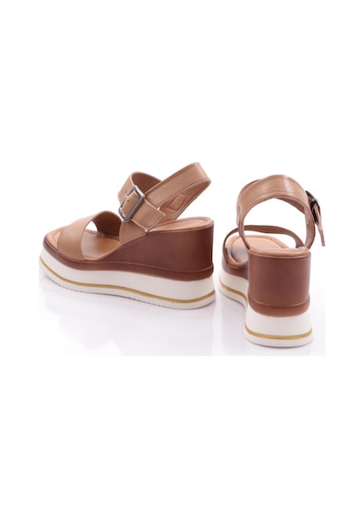 Dgn 400-24170 Kadin Mega Kalin Taban Sandalet Capıcıno